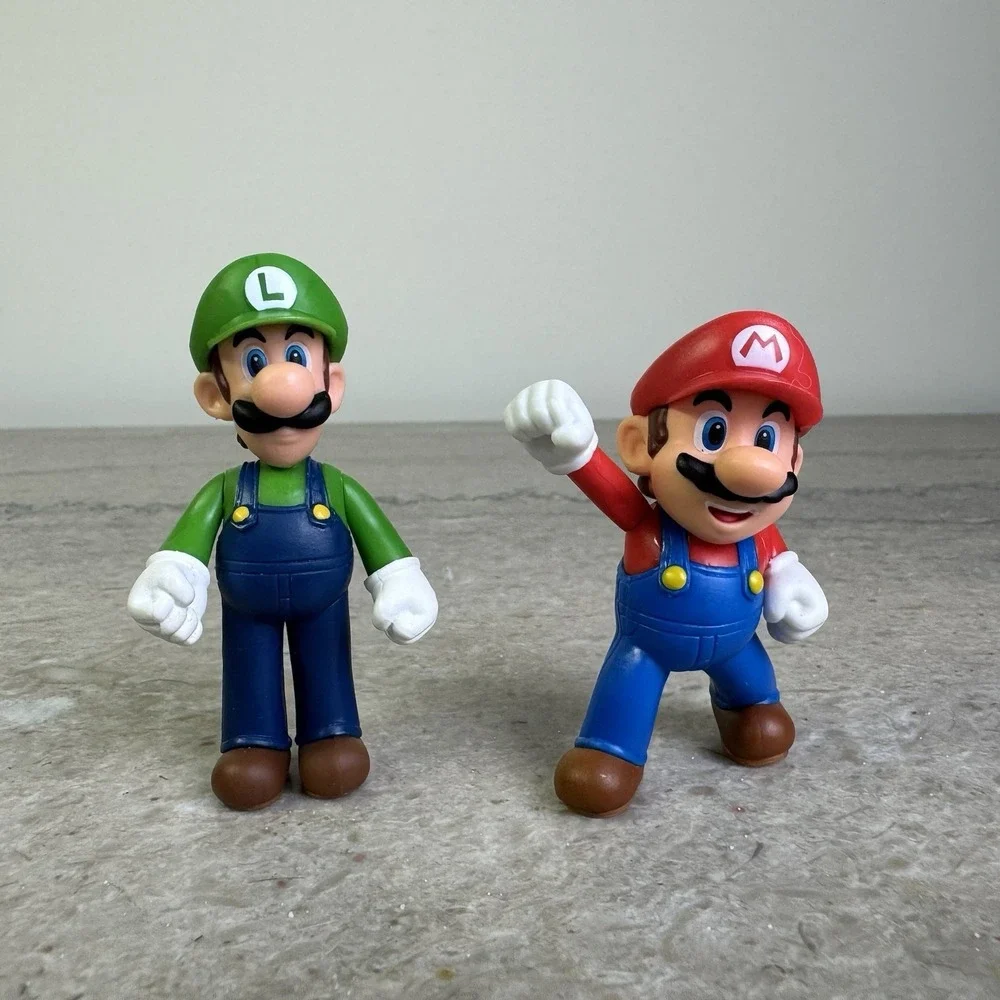 Jakks SUPER MARIO lot of (2) Mario & Luigi 2.5